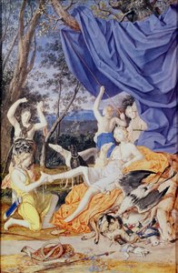 Françoise Louis da Baume le Blanc (1644-1710) Mademoiselle de la Vallière, como Diana